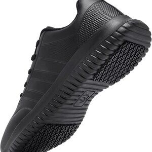 Women'S Slip Resistant Work Shoes Leather Waterproof Lightweight Comfort